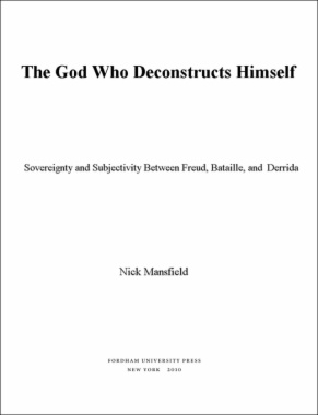 God Who Deconstructs Himself